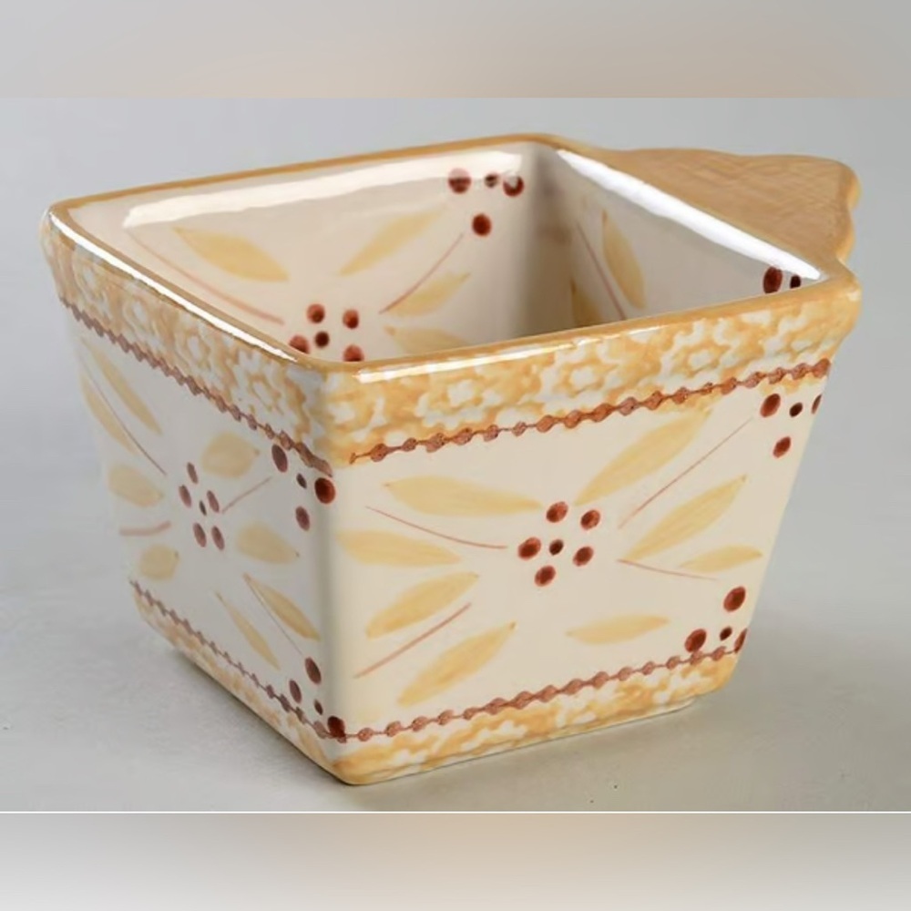 Temp-Tations by Tara Old World Yellow Ramekins Bakeware 10 oz, Set of 4